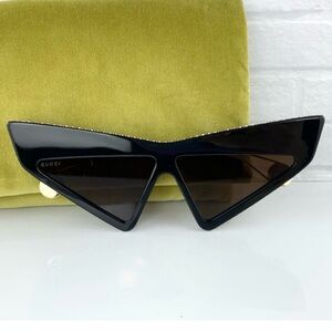 Gucci GG0430S Hollywood Forever Crystal Cat-Eye Sunglasses